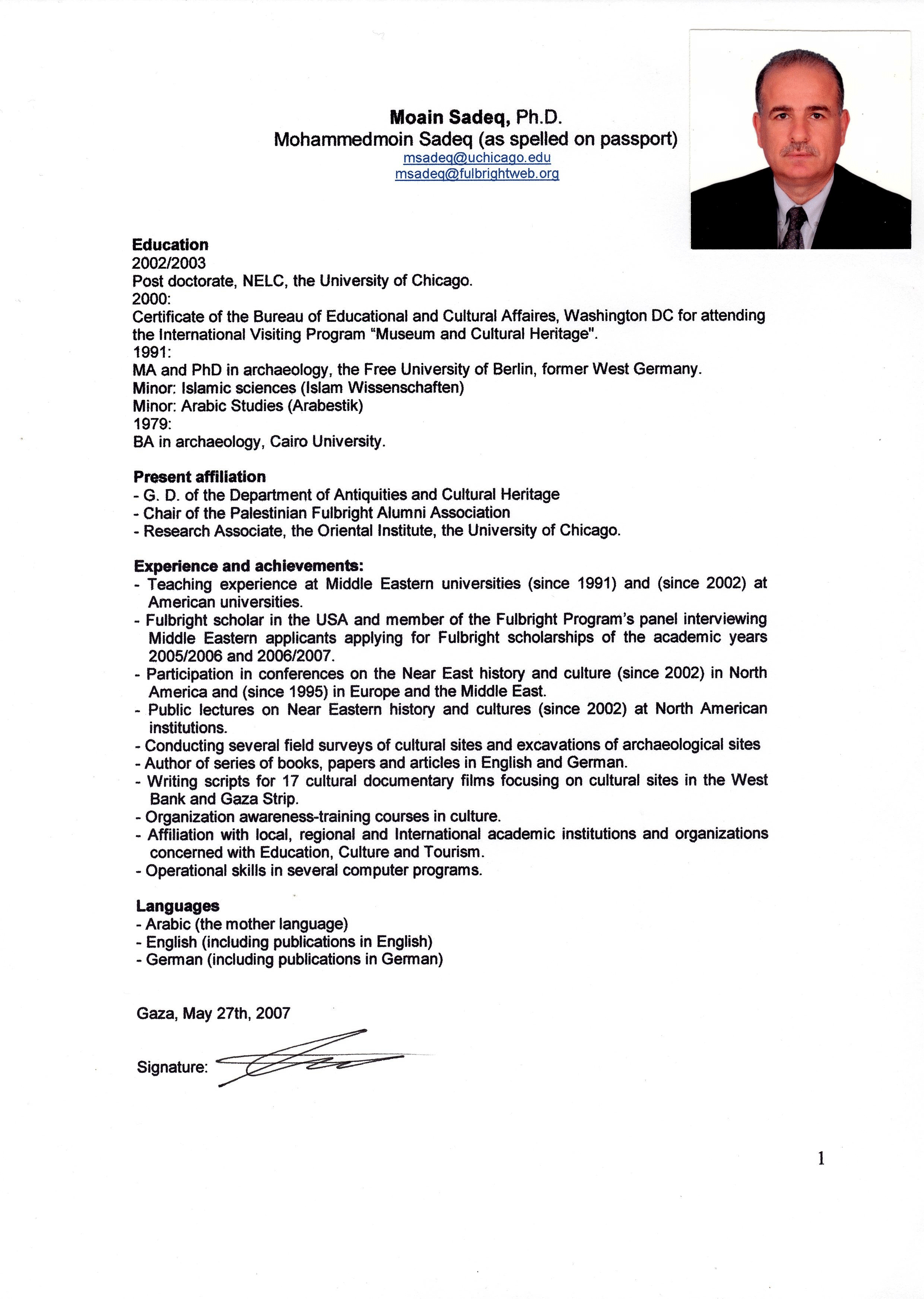 University of chicago resume help